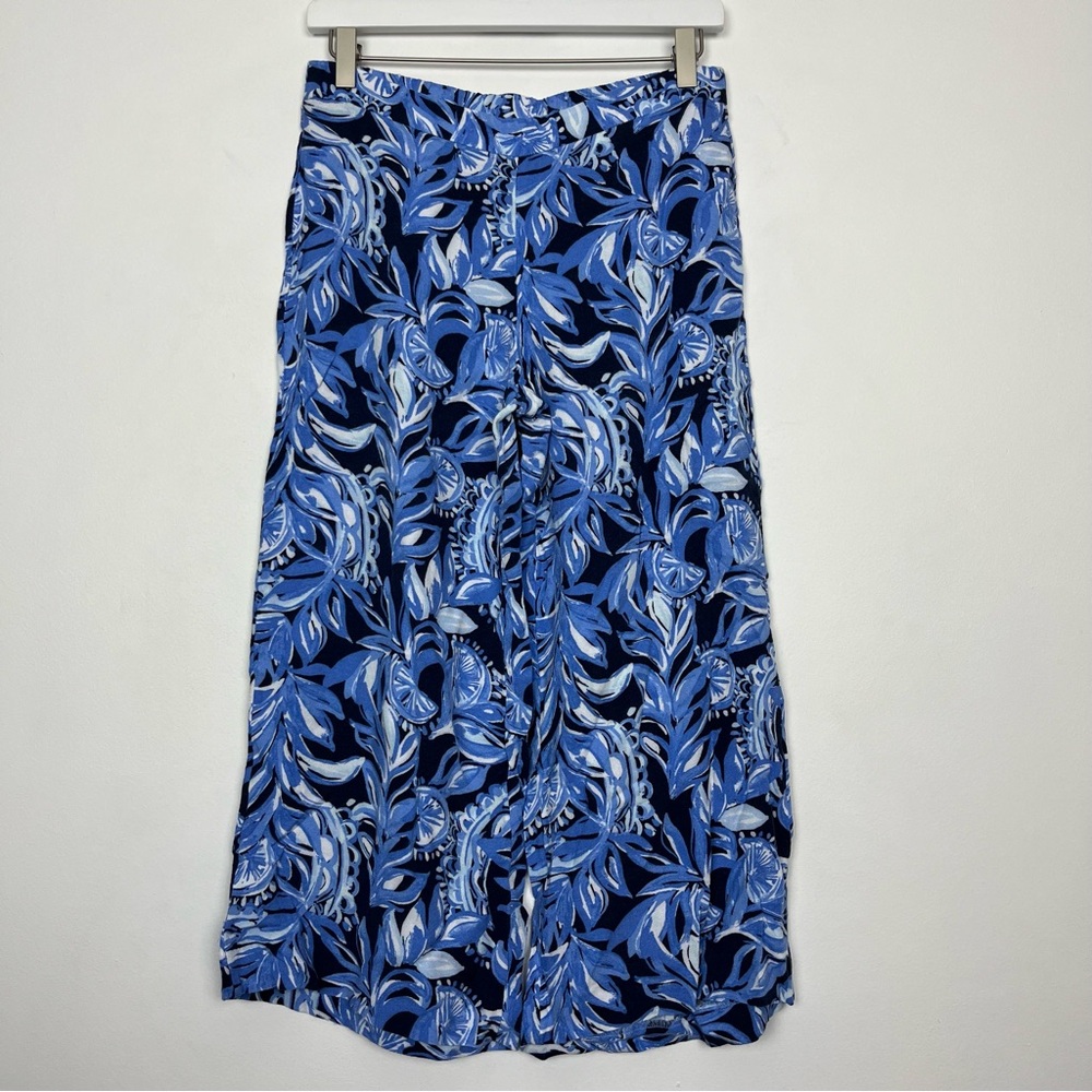 Lily Pulitzer AVERY CROP PANT IN HIGH TIDE NAVY YOURE THE ZEST